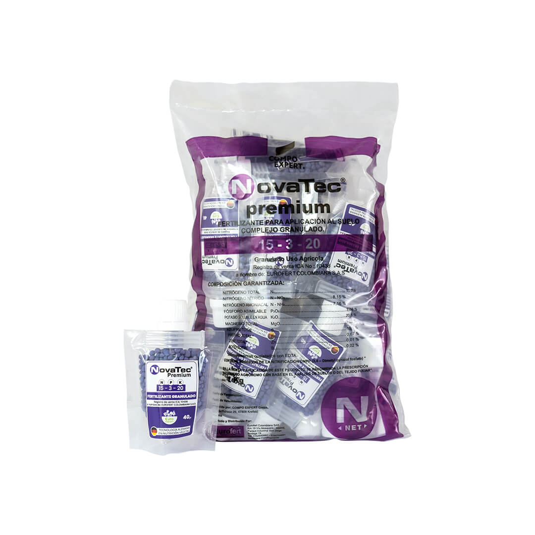 NovaTec Premium Presentación / 1 kilo - (Bolsa de 25 unidades por 40gr)